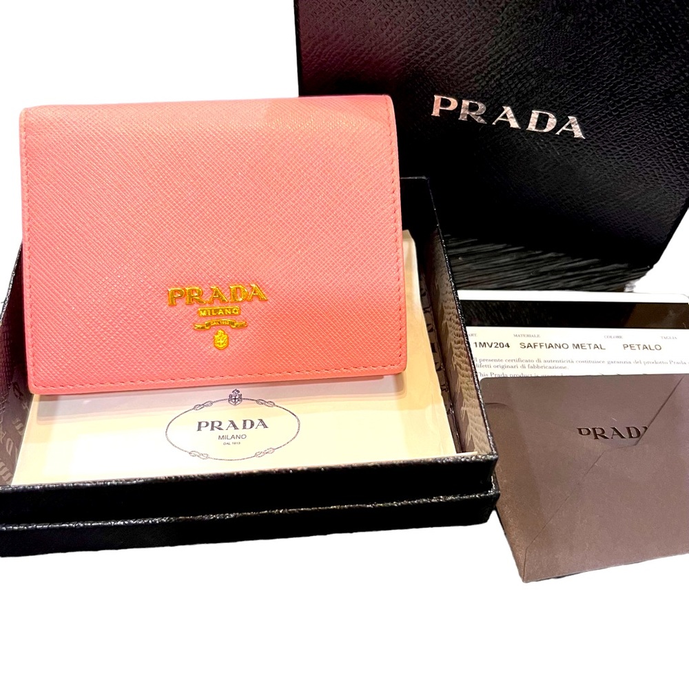 Prada Saffiano Leather Bifold Wallet